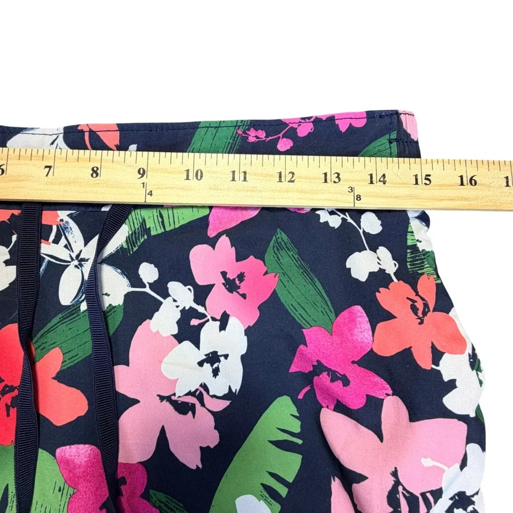 Speedo Womens Floral‎ Swim Skort Navy Pink Tropical Print Size Small Athletic